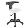 Tabouret rond met draaibare rug 1028 wit
